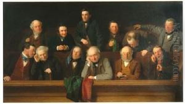 The Jury Oil Painting by John Morgan