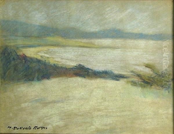 Monastery Beach Looking Towards Point Lobos Oil Painting by Mary Deneale Morgan