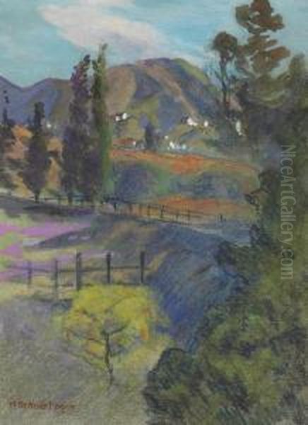 Rolling Hills Oil Painting by Mary Deneale Morgan