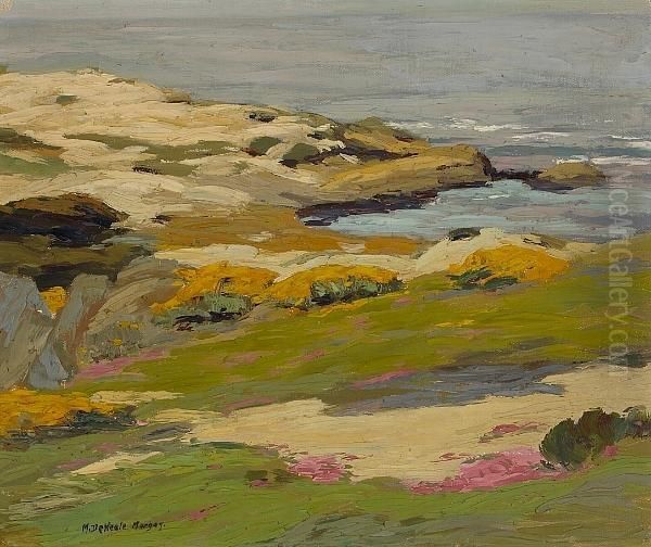 Summer Seascape With Sand Dunes by Mary Deneale Morgan