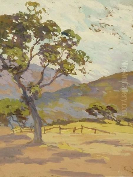 Up Carmel Valley Oil Painting by Mary Deneale Morgan