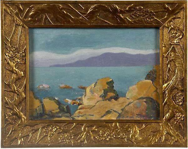 South Of Pt. Lobos. Oil Painting by Mary Deneale Morgan