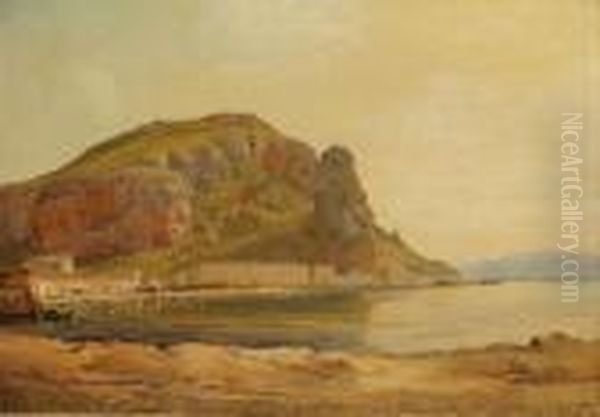 Terracina Oil Painting by Carl Morgenstern