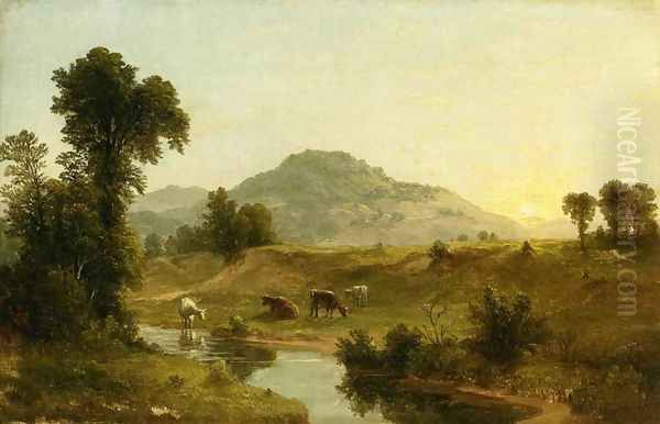 Pastoral Landscape Oil Painting by Asher Brown Durand