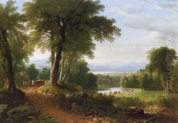 After a Summer Shower Oil Painting by Asher Brown Durand