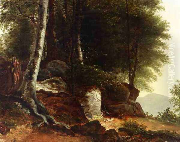 A Study from Nature Oil Painting by Asher Brown Durand