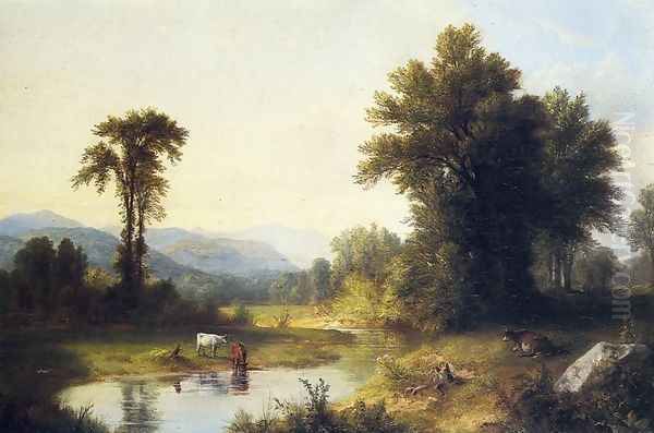 Summer Stream Oil Painting by Asher Brown Durand