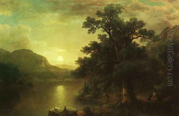 The Trysting Tree Oil Painting by Asher Brown Durand