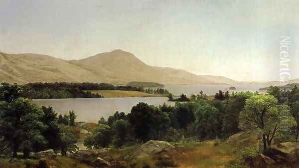 Lake George Oil Painting by Asher Brown Durand