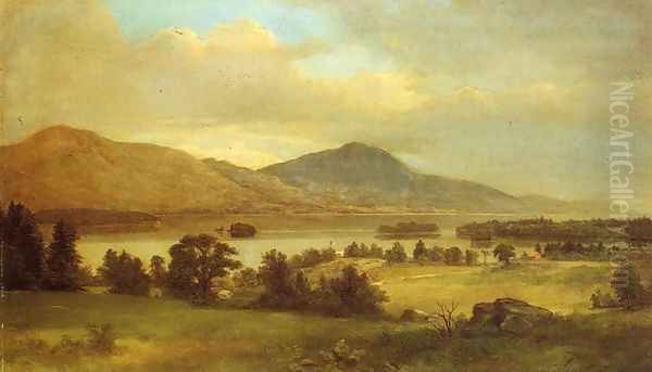 Summer on Lake George Oil Painting by Asher Brown Durand