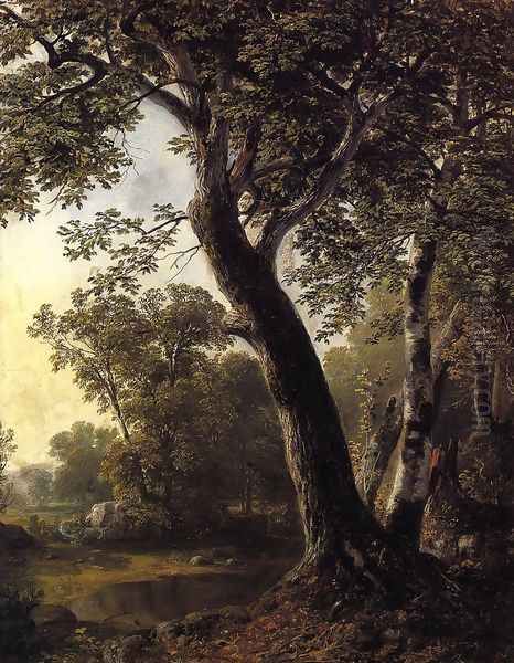 Study at Marbletown, Ulster County Oil Painting by Asher Brown Durand