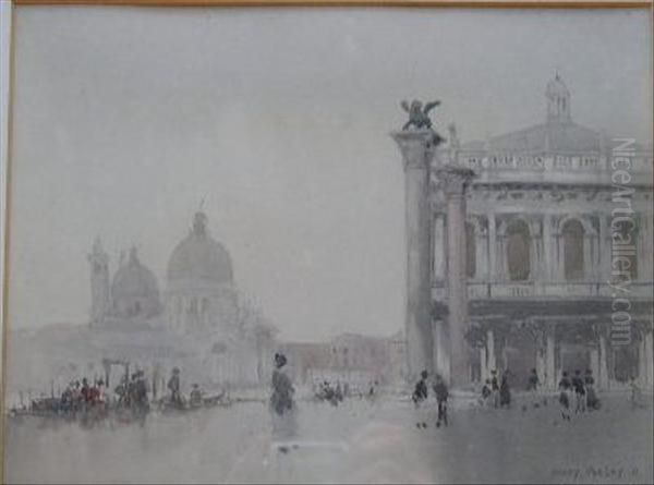 'st. Markssquare', Venice Oil Painting by Harry Morley