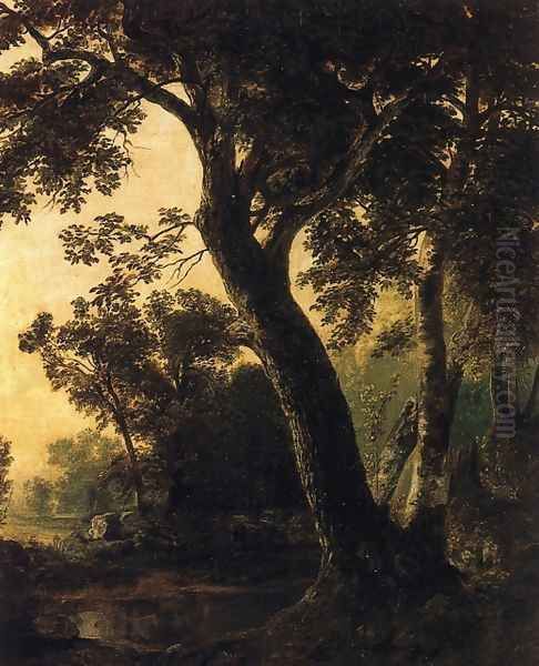 Study of Trees, Marbletown, N.Y. Oil Painting by Asher Brown Durand