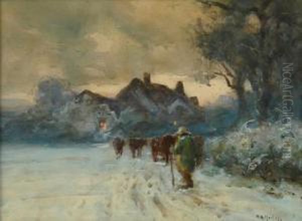 Going Home Oil Painting by Thomas William Morley