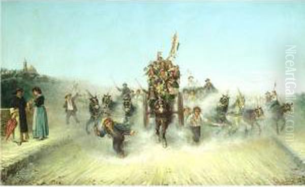 The Gypsy Wedding Oil Painting by Gaetano Mormile