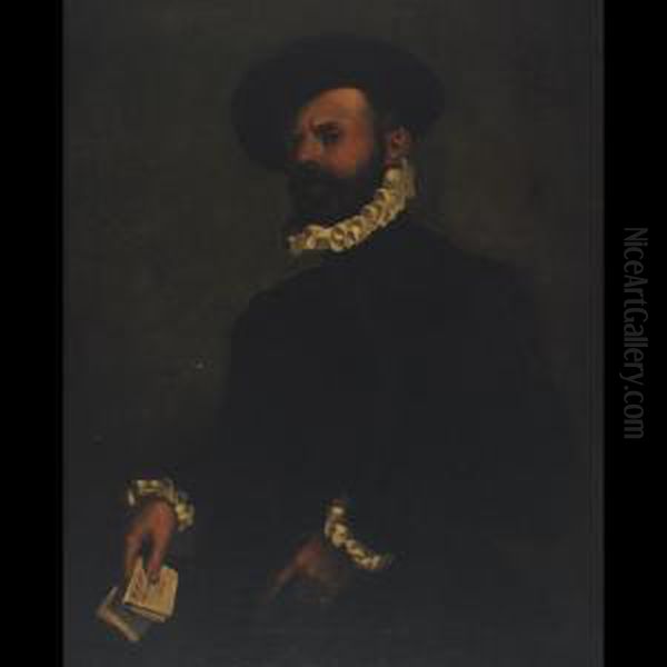 Retrato De Un Letrado Oil Painting by Giovanni Battista Moroni