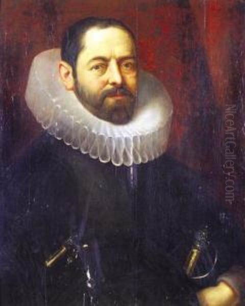 Ritratto Di Gentiluomo
Con Gorgiera E Spada Oil Painting by Giovanni Battista Moroni