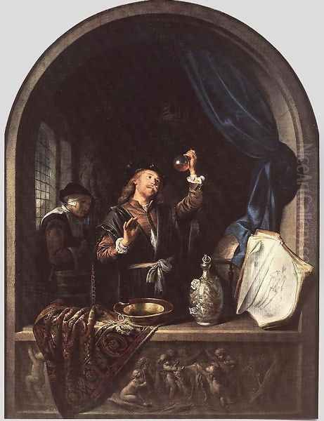 The Physician Oil Painting by Gerrit Dou