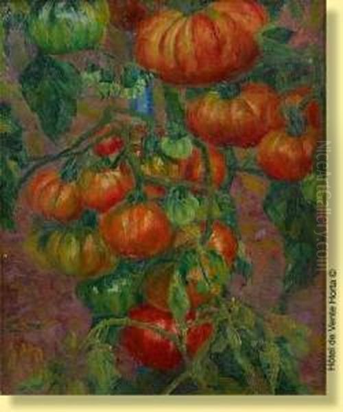 Les Tomates Oil Painting by Georges Morren