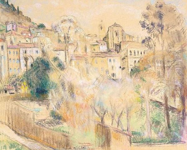 Hyeres (1929) Oil Painting by Georges Morren