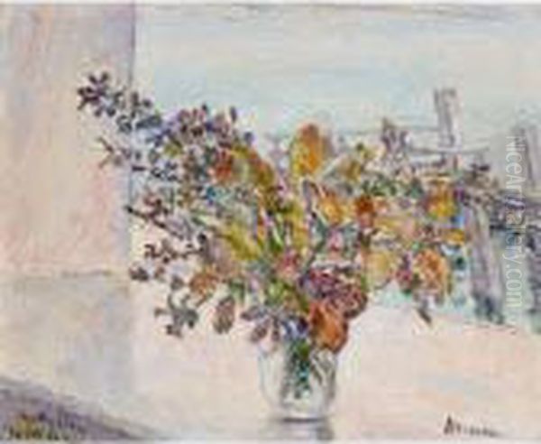 Bouquet De Feuilles Mortes Oil Painting by Georges Morren