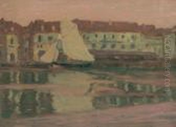 The Harbour At Dieppe Oil Painting by James Wilson Morrice