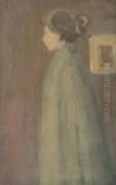 Figure (head Of A Young Girl) Oil Painting by James Wilson Morrice