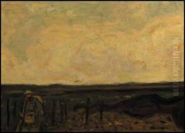 Soldier At The Front Oil Painting by James Wilson Morrice