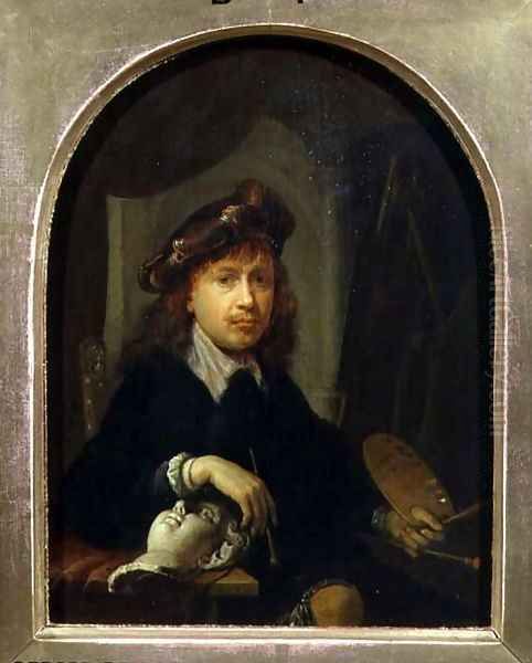 Self Portrait 2 Oil Painting by Gerrit Dou