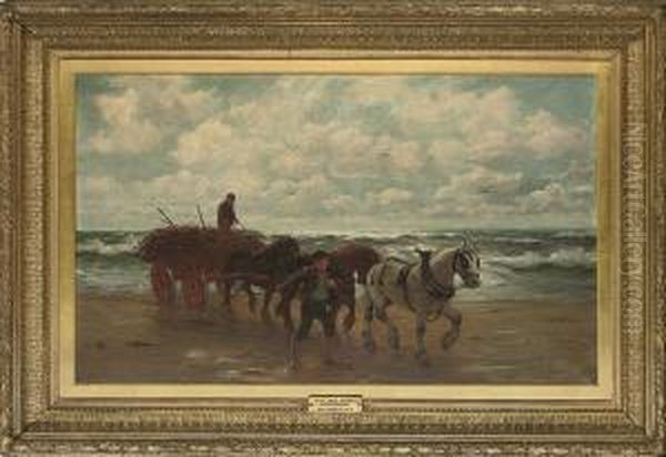 The Sea Weed Gatherers Oil Painting by Phillip Richard Morris