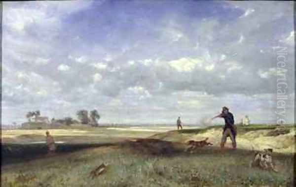 The Hunt Oil Painting by Alexandre Gabriel Decamps