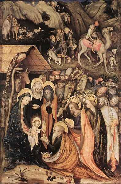 Adoration of the Magi 1435 Oil Painting by Stefano Da Zevio