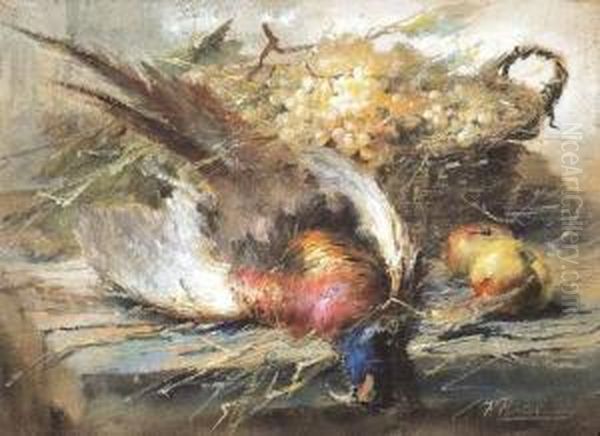 Stilleven Met Fazant (ca. 1920) Oil Painting by Frans Mortelmans