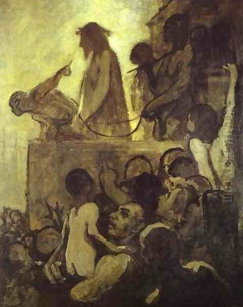 Ecce Homo Oil Painting by Honore Daumier