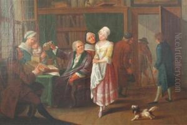 The Doctor's Surgery, Ex.montague Sainsbury Sale Oil Painting by John Hamilton Mortimer