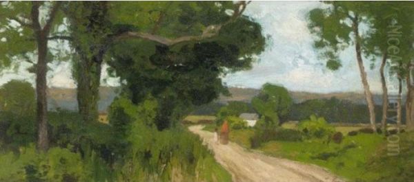 The Path Oil Painting by Thomas Corsan Morton