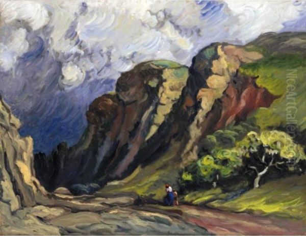 The Mountain Pass Oil Painting by Thomas Corsan Morton