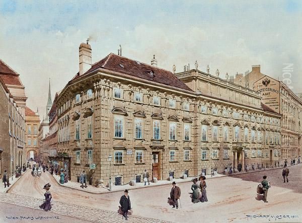 Palais Lobkowitz, Wien Oil Painting by Richard Moser