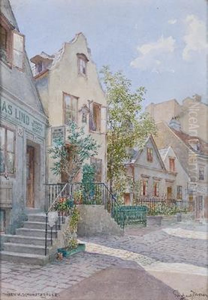 Wien Vi, Kaunitzgasse Oil Painting by Richard Moser