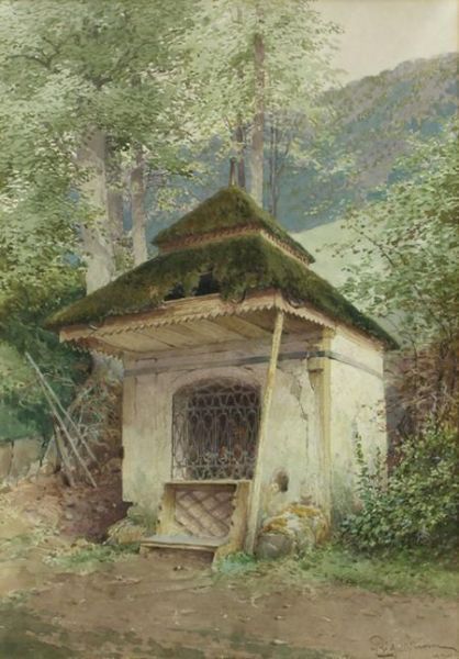 Waldkapelle' Oil Painting by Richard Moser