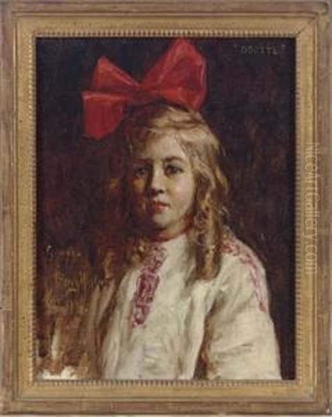 Portrait Study Of Odette Oil Painting by Henry Mosler