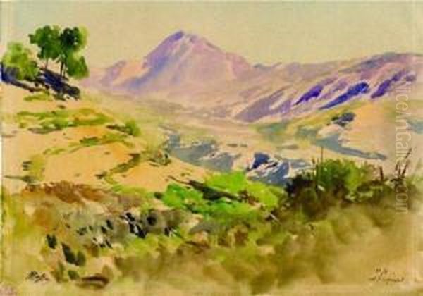 Col D'aspremont Oil Painting by Alexis Mossa