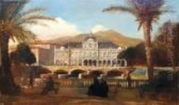 Le Casino Municipal. Oil Painting by Alexis Mossa