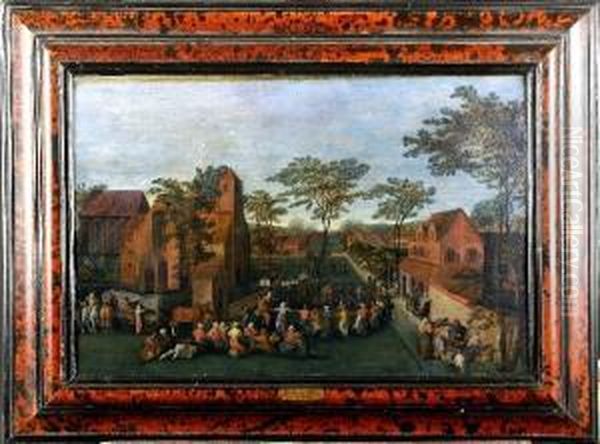 [kermesse Villageoise] Oil Painting by Gillis Mostaert