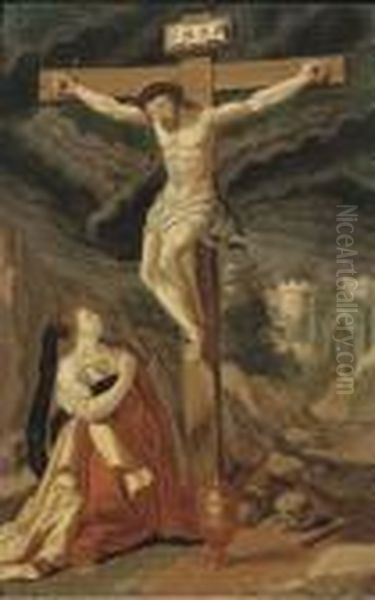 The Crucifixion Oil Painting by Gillis Mostaert