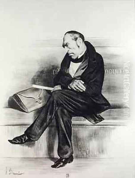 Caricature of Francois Guizot 1787-1874 from La Caricature Oil Painting by Honore Daumier