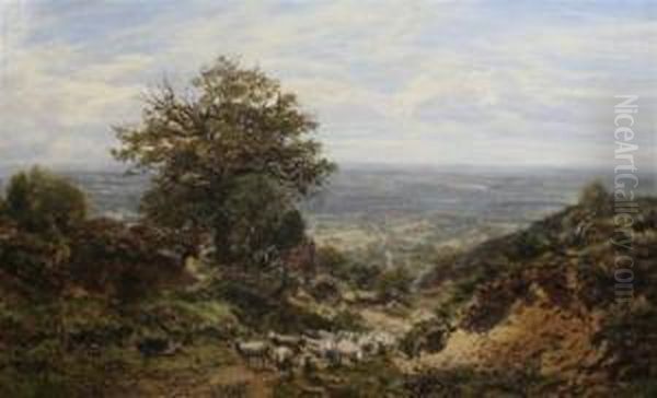 Near Ewhurst, Surrey Oil Painting by George William Mote