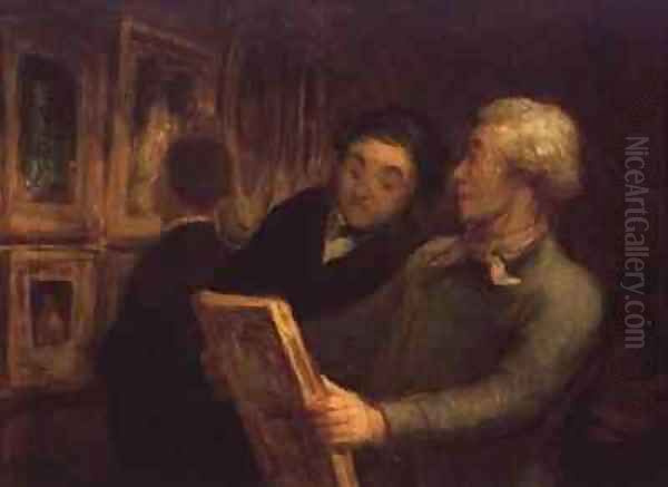 The Amateur Painter Oil Painting by Honore Daumier