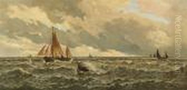 Boat Oil Painting by Charles Mottram