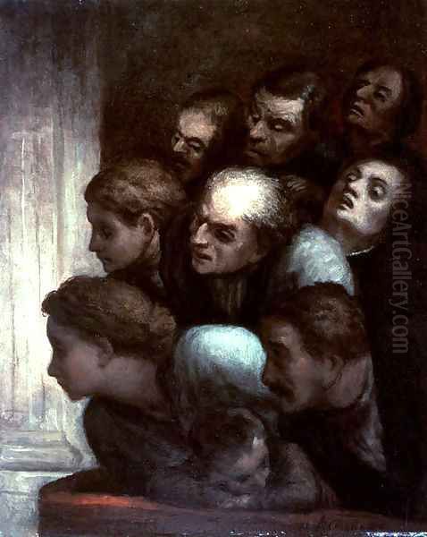 The Free Performance Oil Painting by Honore Daumier